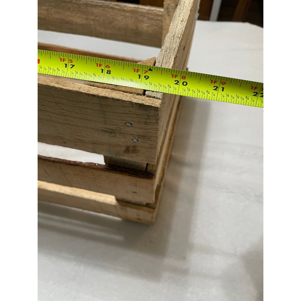 Rustic Wooden Crate Farmhouse Storage Display Box Craft Decor - Picture 10 of 11